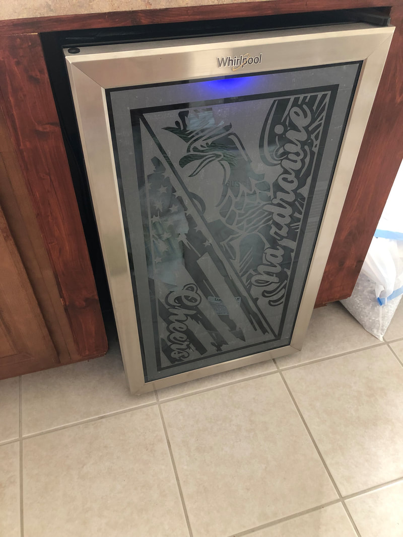frosted glass cut vinyl stickers